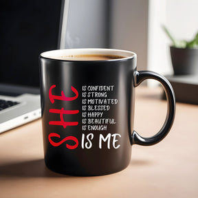 She Is Motivated Mug